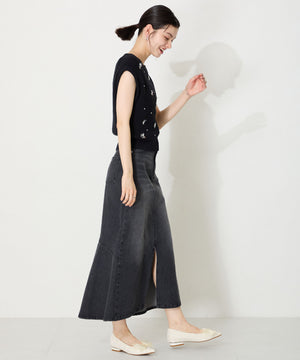 チュールリボンツイードパンプス/56106