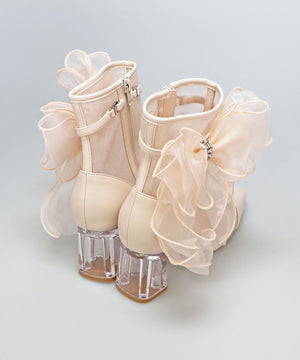 ビッグリボンチュールブーツ/56107