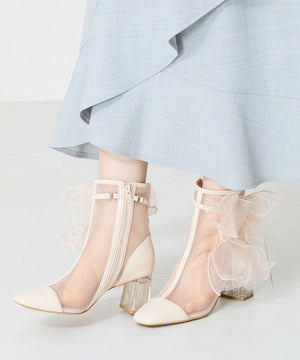 ビッグリボンチュールブーツ/56107