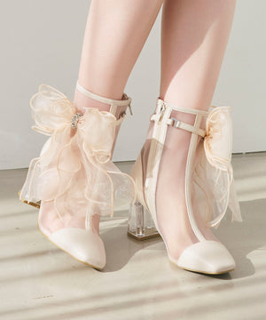 ビッグリボンチュールブーツ/56107