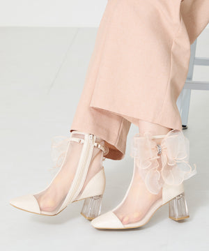 ビッグリボンチュールブーツ/56107