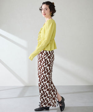 レースアップフラットパンプス/56301