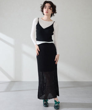 レースアップフラットパンプス/56301