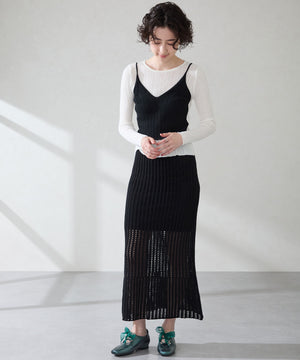 レースアップフラットパンプス/56301