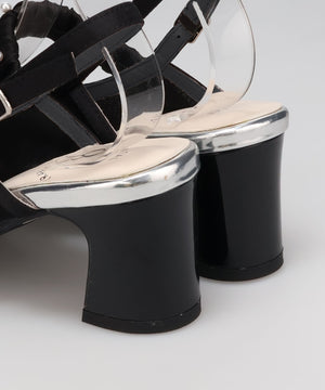 【カタログ掲載アイテム】パール×シアーバックストラップパンプス/56309