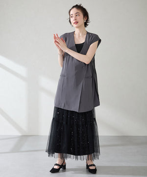 【カタログ掲載アイテム】パール×シアーバックストラップパンプス/56309