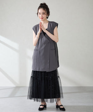 【カタログ掲載アイテム】パール×シアーバックストラップパンプス/56309