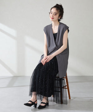 【カタログ掲載アイテム】パール×シアーバックストラップパンプス/56309