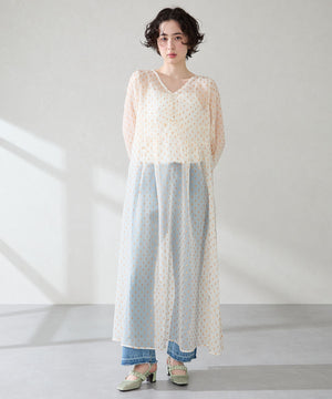 【カタログ掲載アイテム】パール×シアーバックストラップパンプス/56309