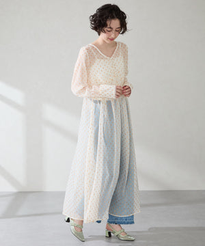 【カタログ掲載アイテム】パール×シアーバックストラップパンプス/56309