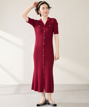 【カタログ掲載アイテム】ビジューモチーフツイードフラットパンプス/56310