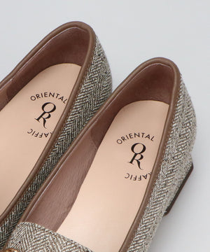 【カタログ掲載アイテム】ビットモチーフフレアヒールローファー/56311