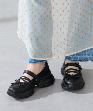 【カタログ掲載アイテム】バレエデザイン厚底シューズ/56312