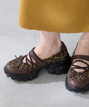 【カタログ掲載アイテム】バレエデザイン厚底シューズ/56312