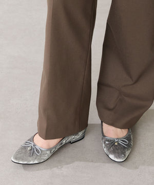 【カタログ掲載アイテム】ハートチャーム付きベロアバレエシューズ/56313