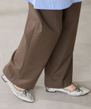 【カタログ掲載アイテム】ハートチャーム付きベロアバレエシューズ/56313