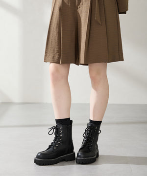 ラインストーンパーツレースアップブーツ/56401