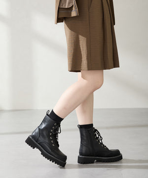 ラインストーンパーツレースアップブーツ/56401