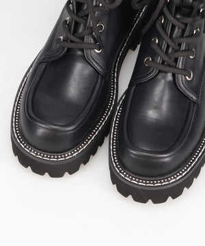 ラインストーンパーツレースアップブーツ/56401