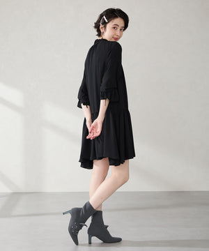 パールリボンニットブーツ/56405