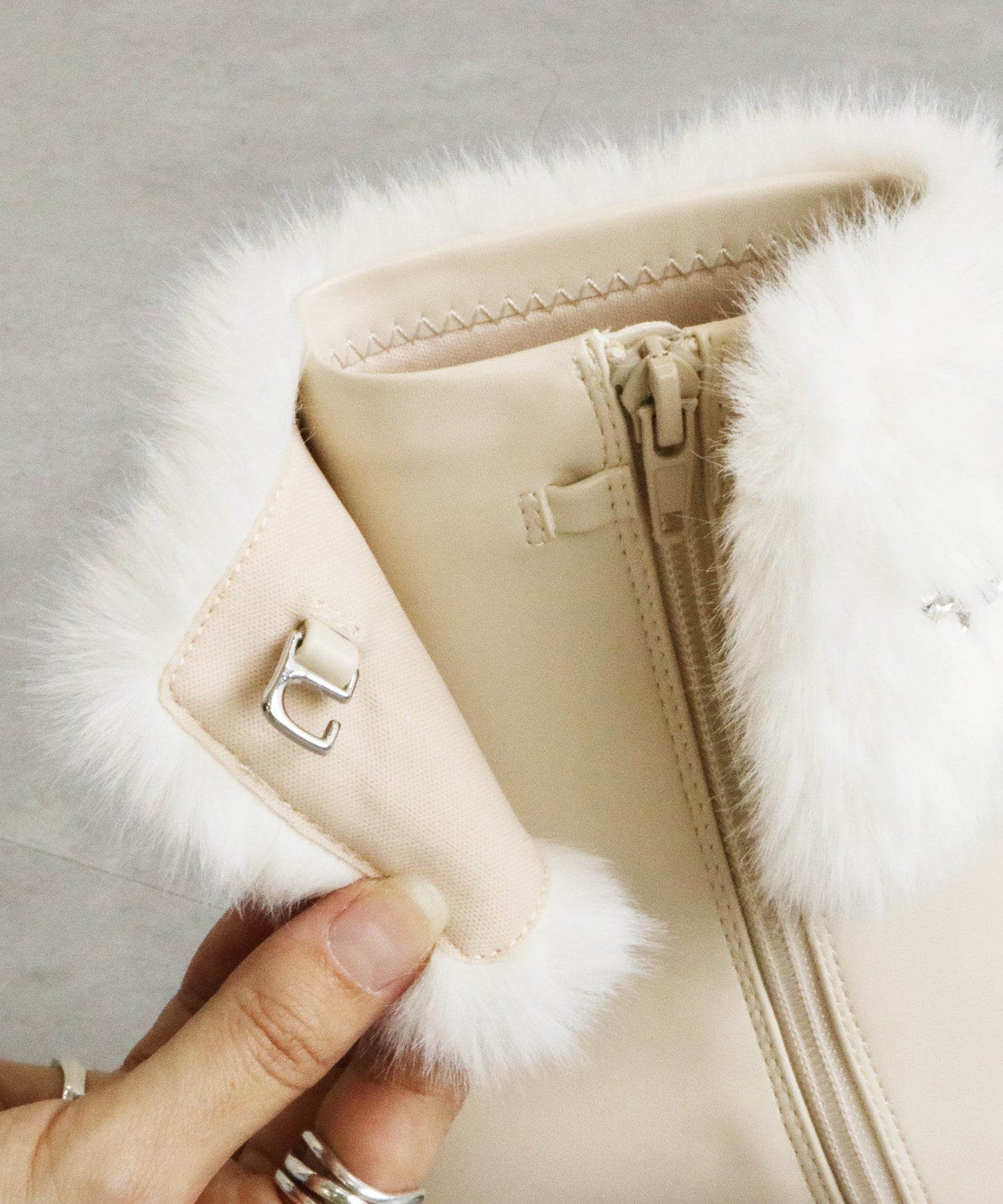 2wayファーベルトショートブーツ/56406