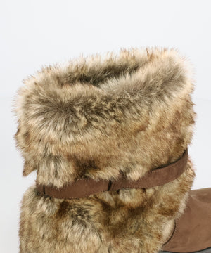 フェイクファーカバーブーツ/56407