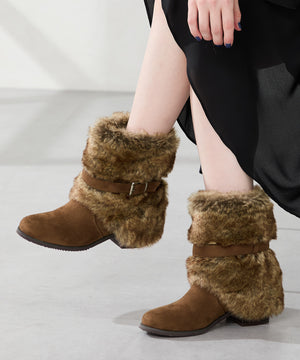 フェイクファーカバーブーツ/56407