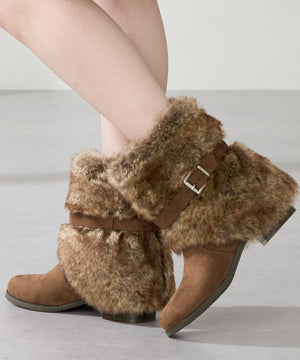 フェイクファーカバーブーツ/56407