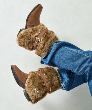 フェイクファーカバーブーツ/56407