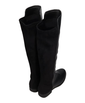 コンビ素材ストレートロングブーツ/57501