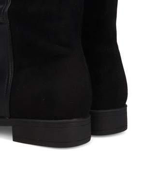 コンビ素材ストレートロングブーツ/57501