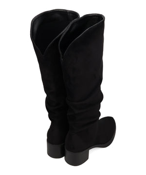 スエードルーズフィットロングブーツ/57508