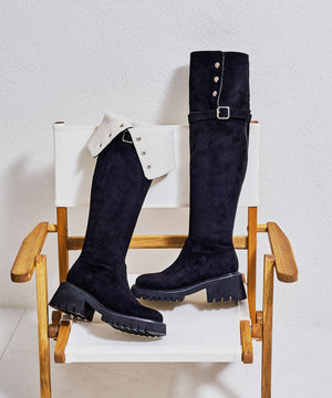 ボア折り返しニーハイブーツ/57509