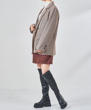 スラントカットストレッチニーハイブーツ/57510