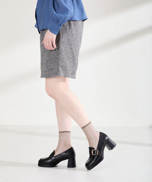 プラットフォームベルトローファー/61103