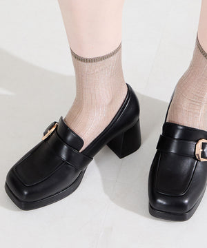 プラットフォームベルトローファー/61103