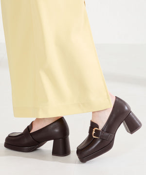 プラットフォームベルトローファー/61103