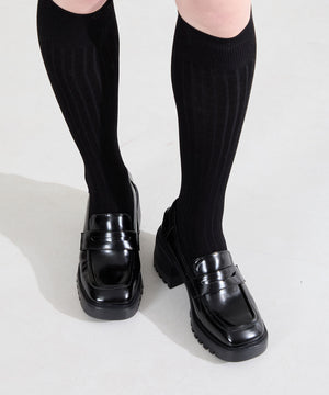 【WEB先行予約/2月中旬発売予定】厚底ヒールローファー/61106