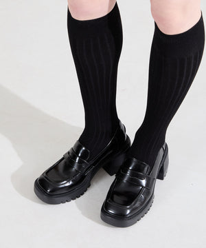 【WEB先行予約/2月中旬発売予定】厚底ヒールローファー/61106