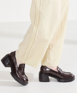 【WEB先行予約/2月中旬発売予定】厚底ヒールローファー/61106