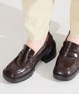 【WEB先行予約/2月中旬発売予定】厚底ヒールローファー/61106