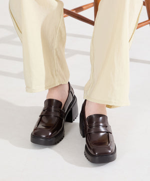 【WEB先行予約/2月中旬発売予定】厚底ヒールローファー/61106