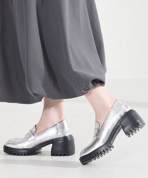 【WEB先行予約/2月中旬発売予定】厚底ヒールローファー/61106