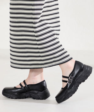 【WEB先行予約/2月下旬発売予定】ダブルストラップスニーカーソールシューズ/61107