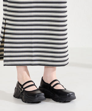 【WEB先行予約/2月下旬発売予定】ダブルストラップスニーカーソールシューズ/61107