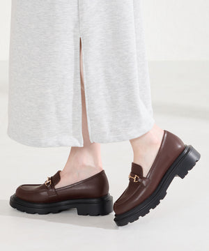 【WEB先行予約/2月中旬発売予定】ビットモチーフ厚底ローファー/61108