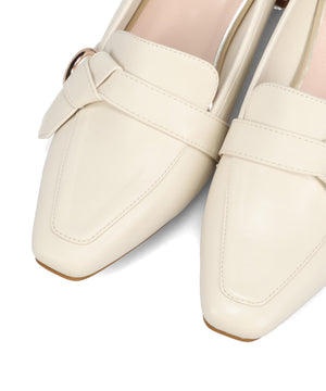 サイドベルトヒールローファー/61110