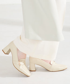 サイドベルトヒールローファー/61110