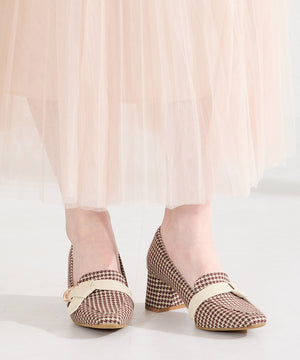 サイドベルトヒールローファー/61110