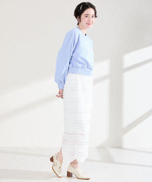 ウッドヒールベルトパンプス/61113